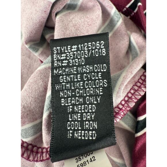 Iz Byer Size M Striped Wrap V Neck Stretch Mini Dress Red 3/4 Sleeve Pullover - Picture 8 of 9